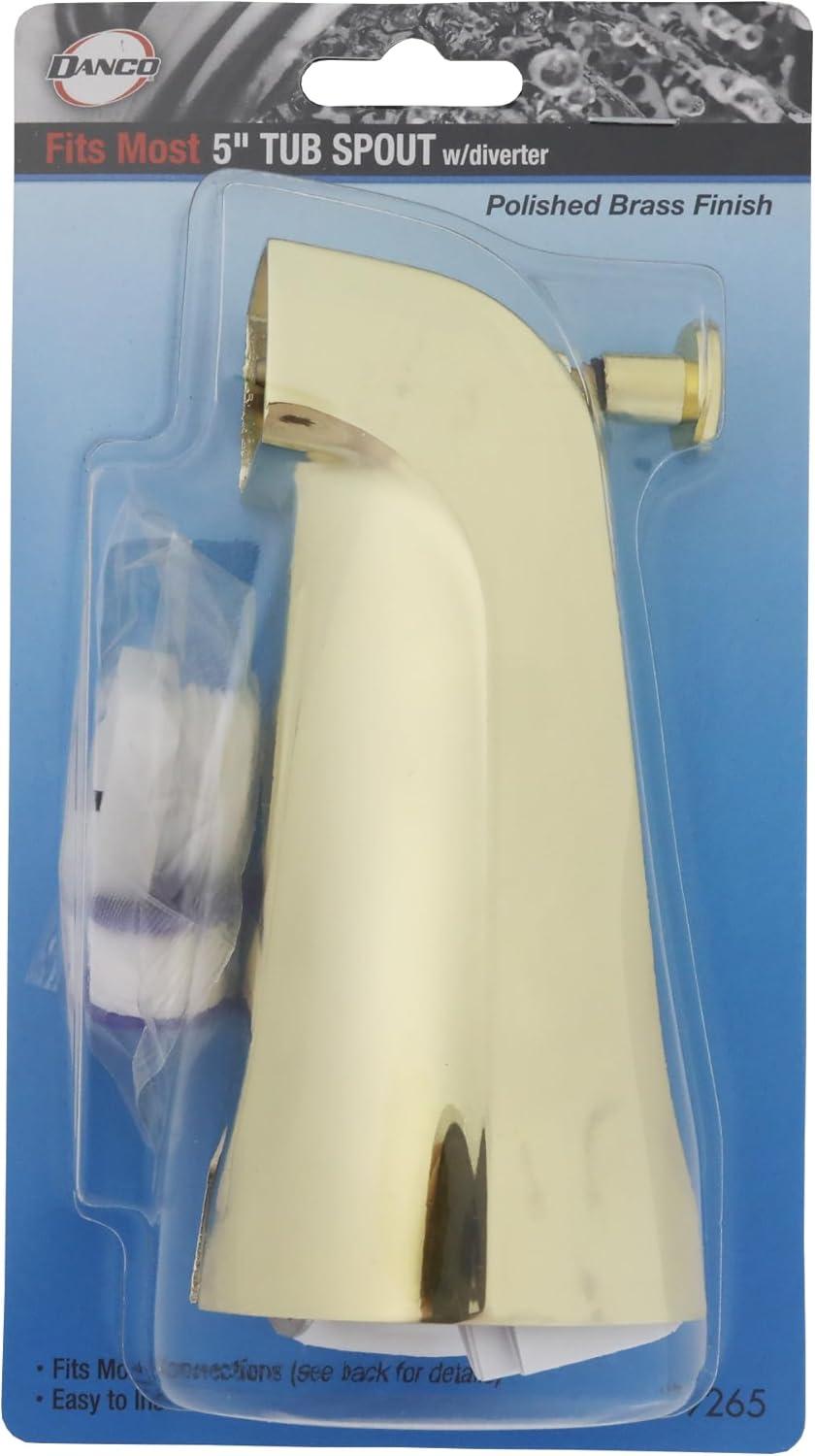 Danco 70-89265 Universal Tub Spout with Diverter, Polished Brass