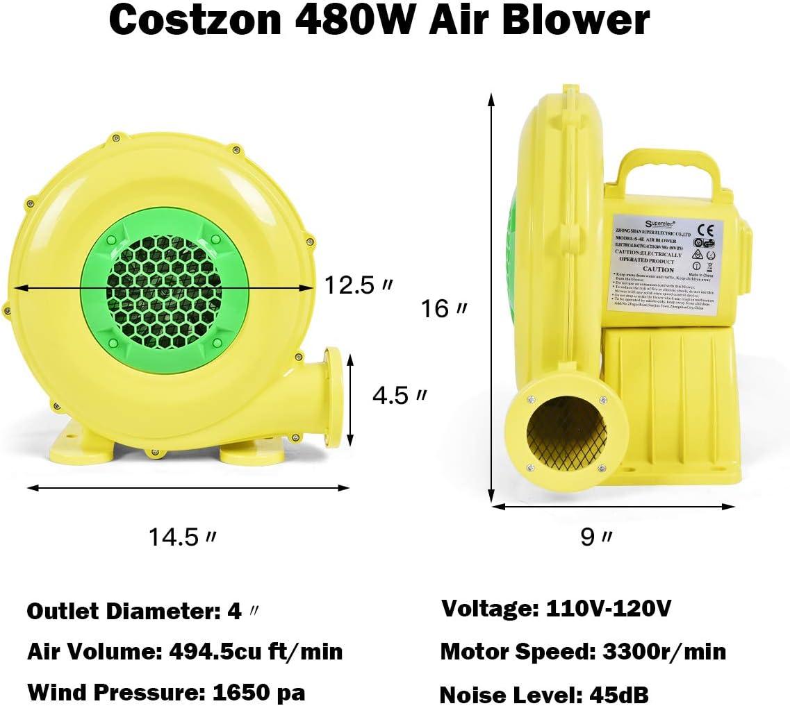 Yellow and Green Lightweight Corded Electric Handheld Air Blower