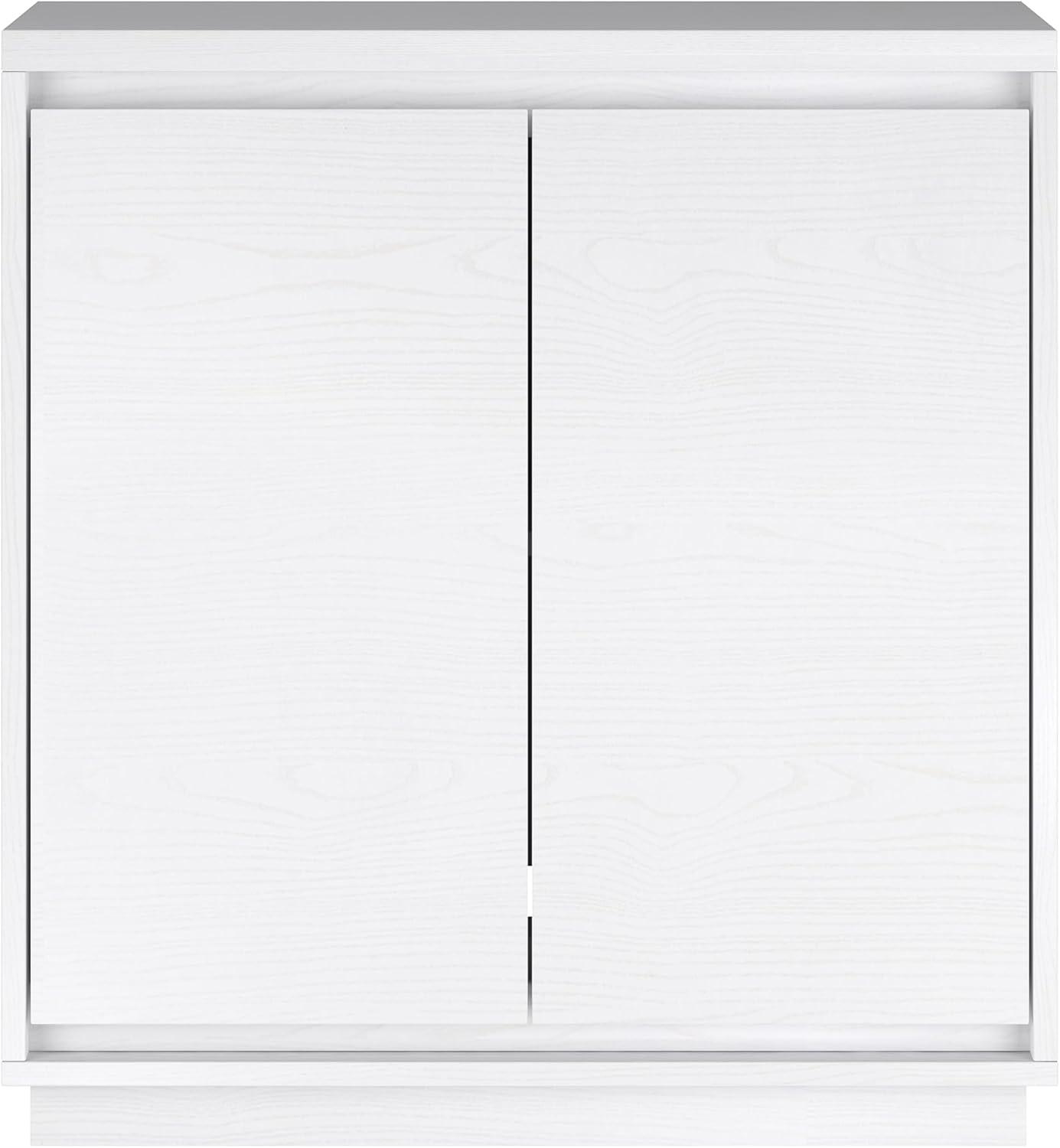 Evelyn&Zoe Presque 30" Wide Rectangular Accent Cabinet, White