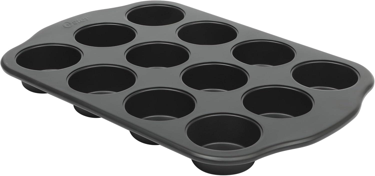 Oster Teston Platinum Collection 5 Piece Nonstick Carbon Steel Bakeware Set in Matte Black