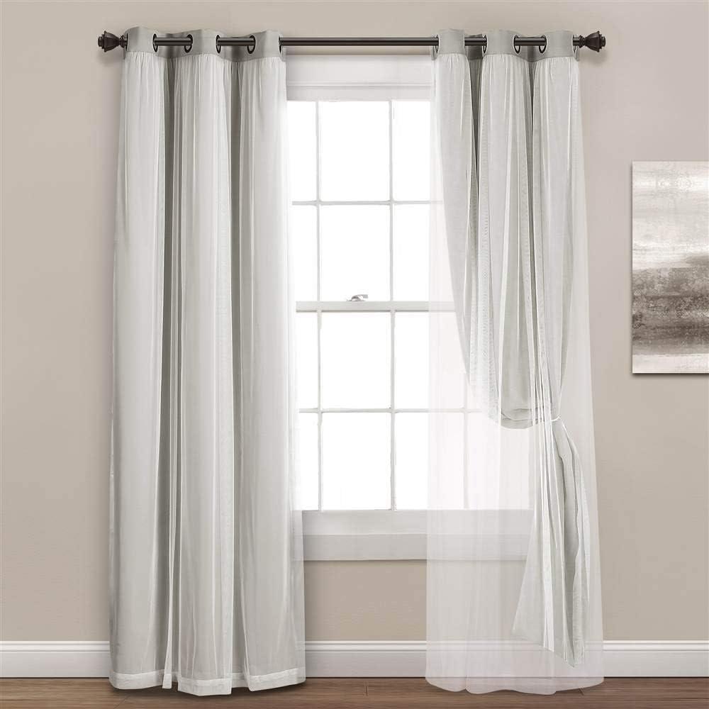 Lush Decor Polyester Blackout Curtain Pair (Set of 2)