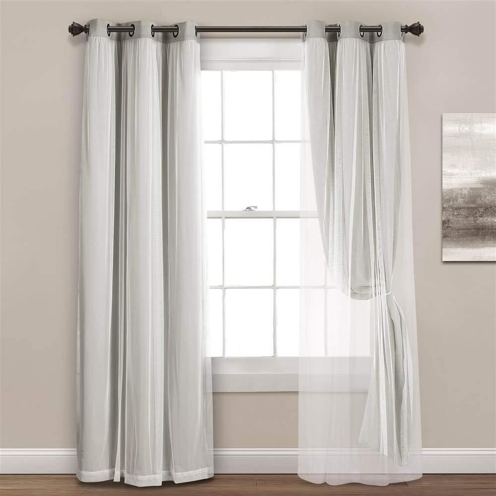 Lush Decor Polyester Blackout Curtain Pair (Set of 2)