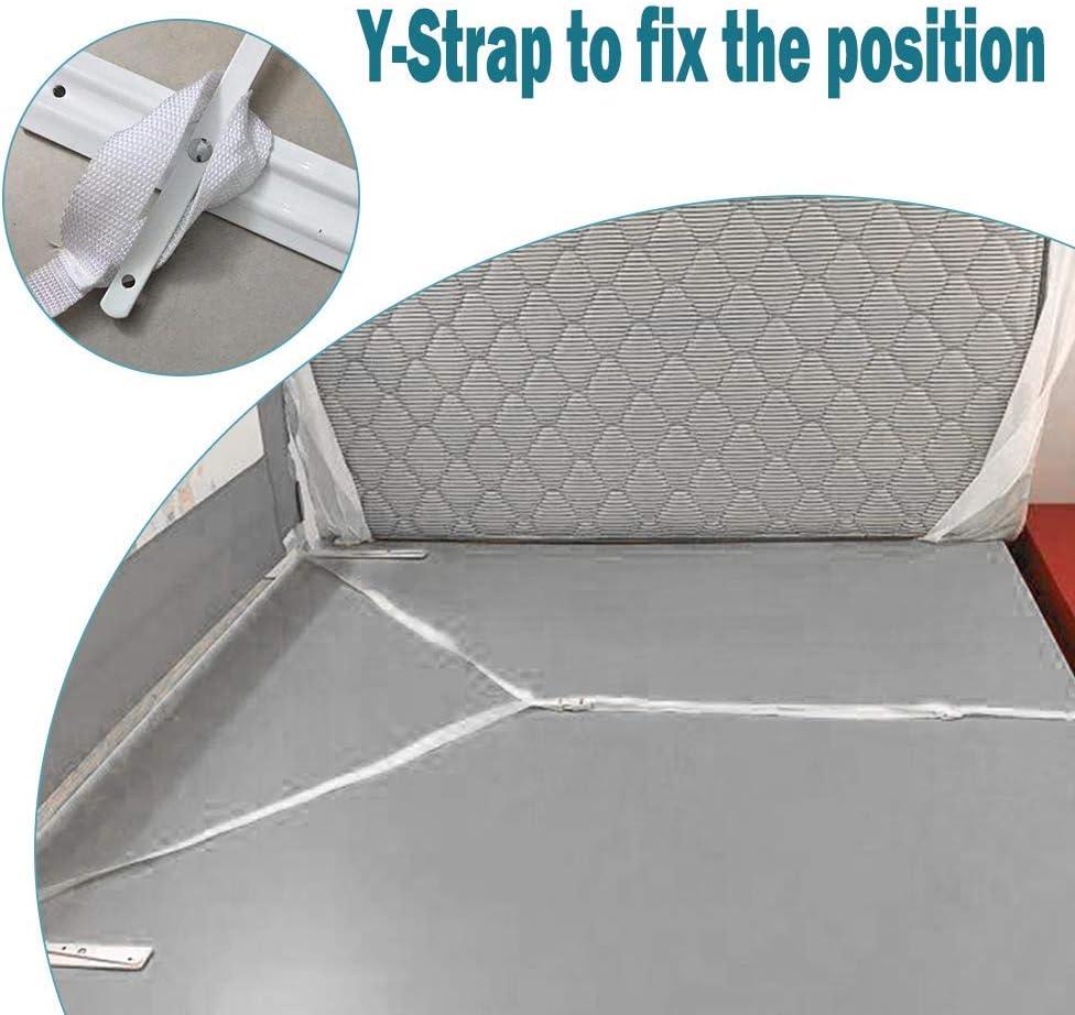 MBQMBSS 2 Pack Toddler Bed Rail Guards for King and Queen Size Beds, Stable Protective Side Railing for Kids Children