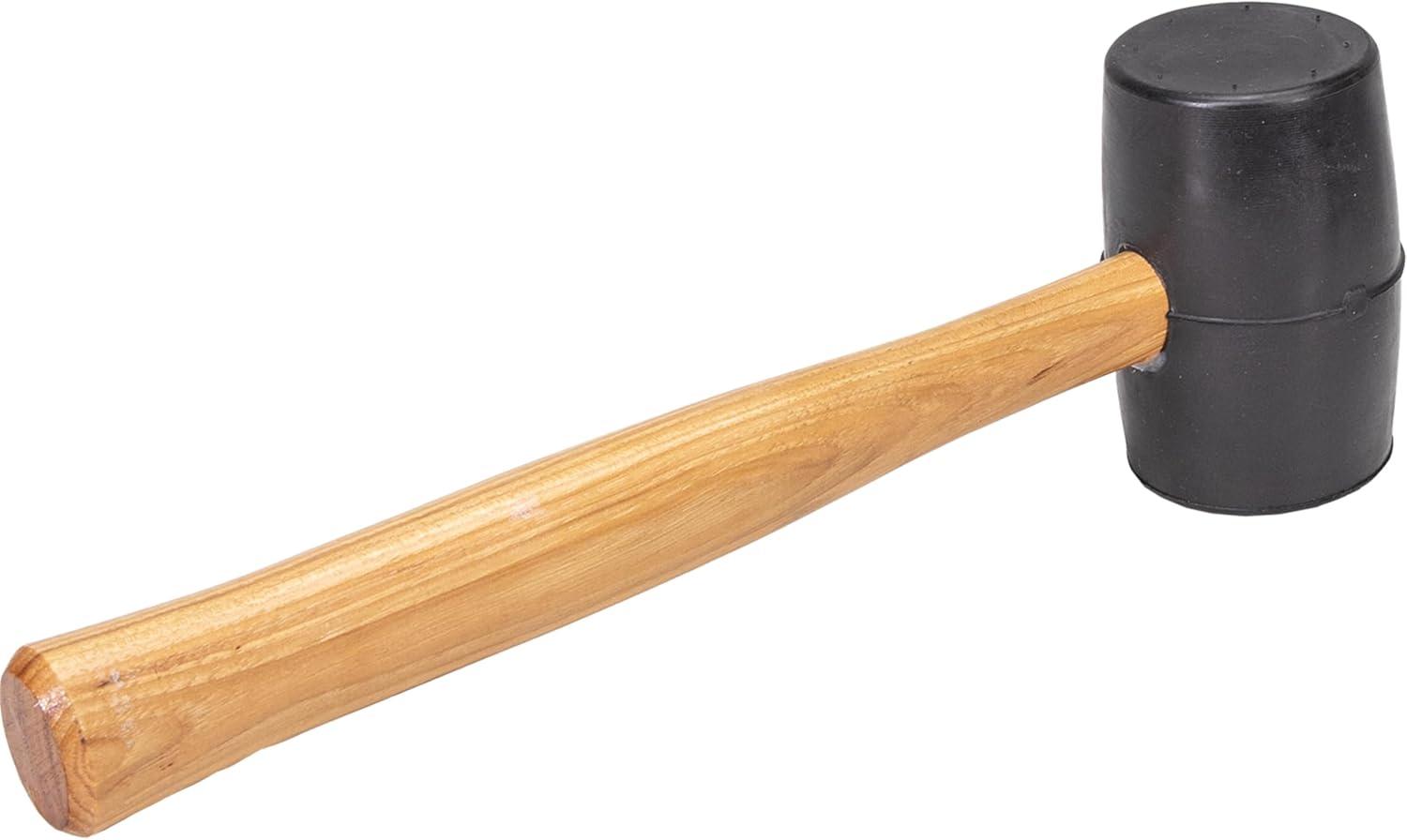 Vaughan 20 oz Black Solid Rubber Mallet