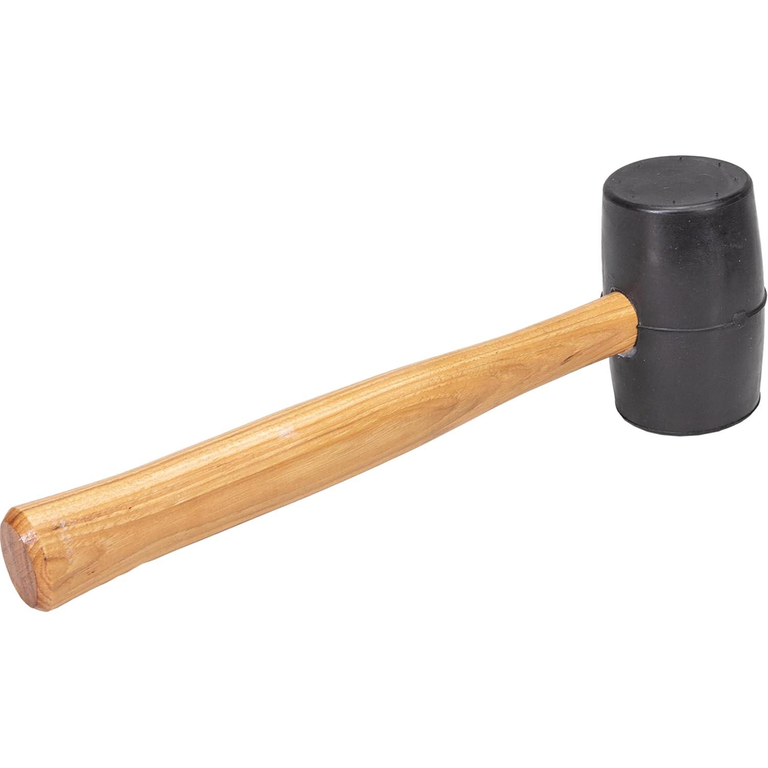 Vaughan 20 oz Black Solid Rubber Mallet