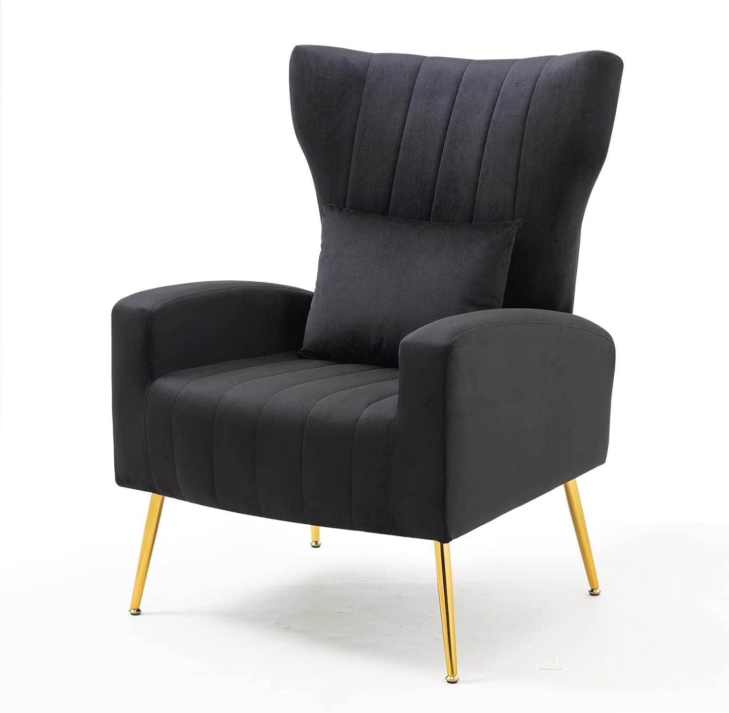 Mercer41 Upholstered Velvet Armchair (Set of 2)