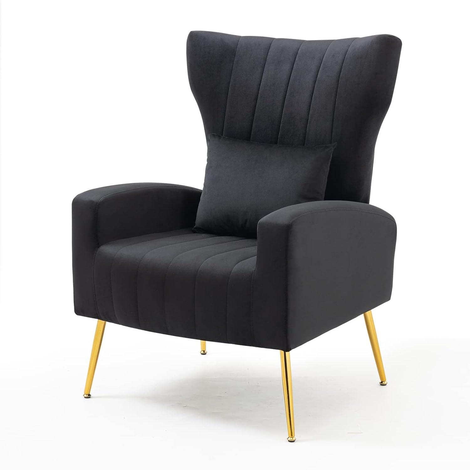 Mercer41 Upholstered Velvet Armchair (Set of 2)
