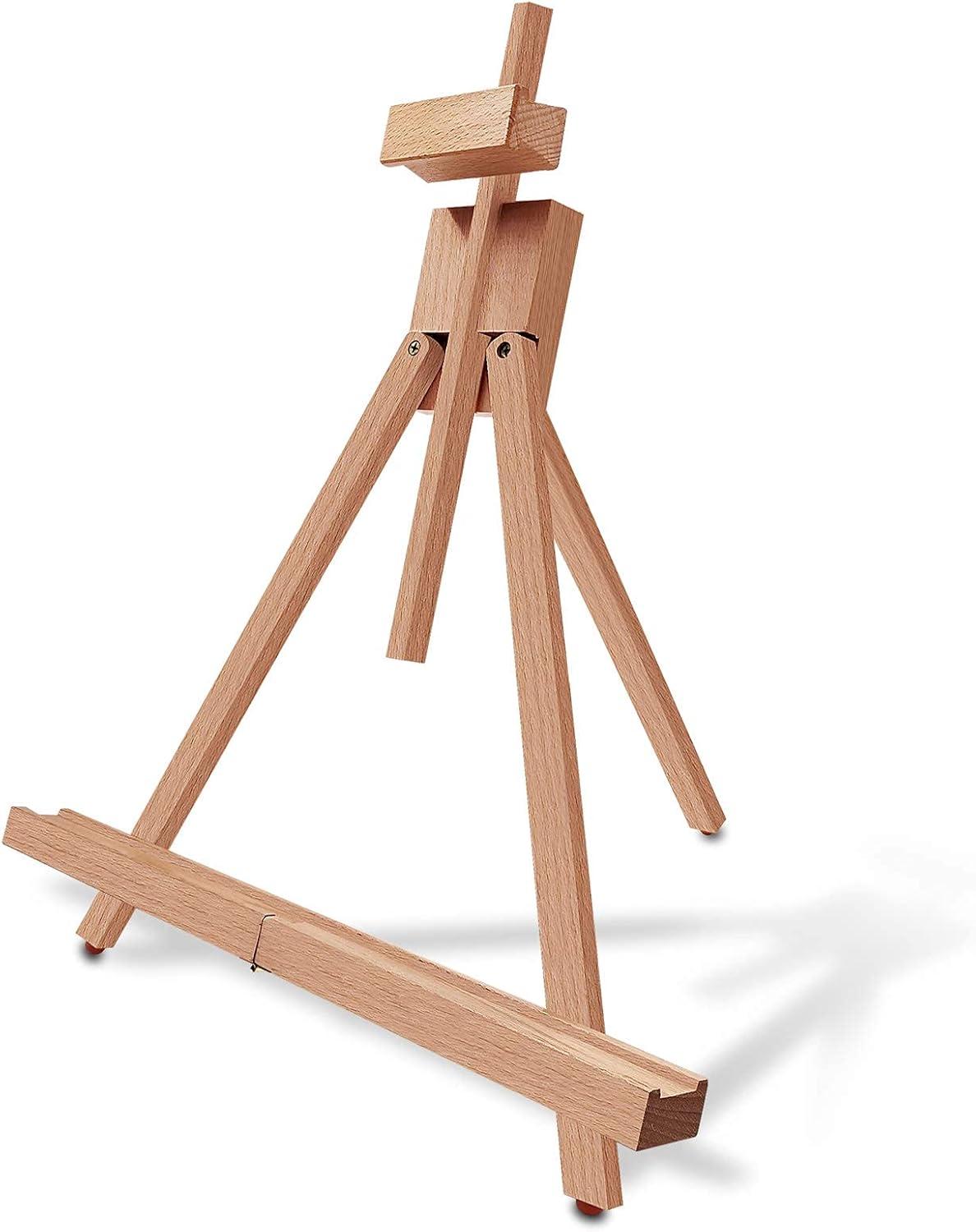 Beech Wood Folding Tabletop A-Frame Easel Stand