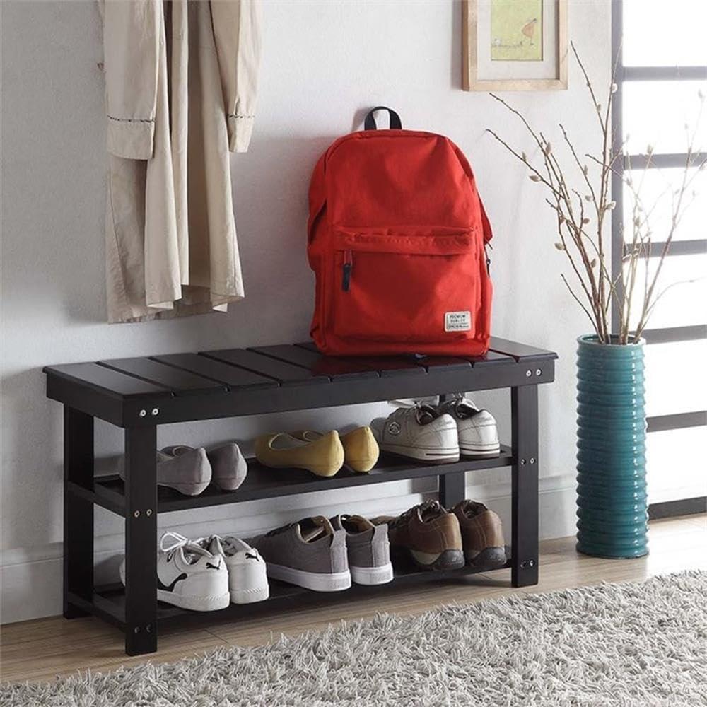Oxford Utility Mudroom Bench, Black