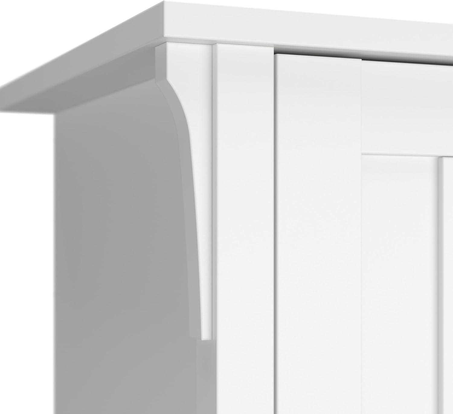 Salinas Tall 5 Shelf Bookcase in Pure White and Shiplap Gray - Engineered Wood