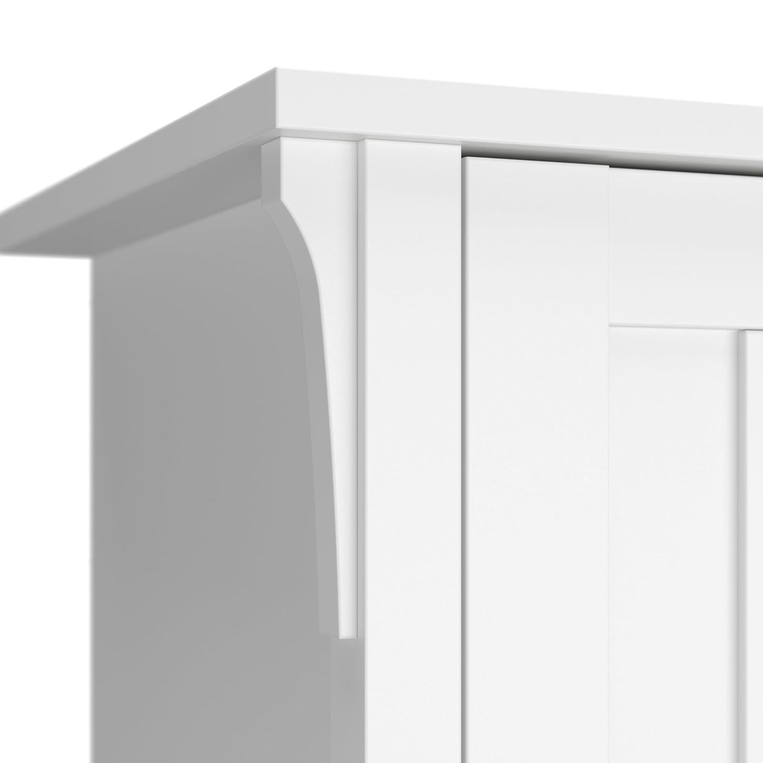 Salinas Tall 5 Shelf Bookcase in Pure White and Shiplap Gray - Engineered Wood