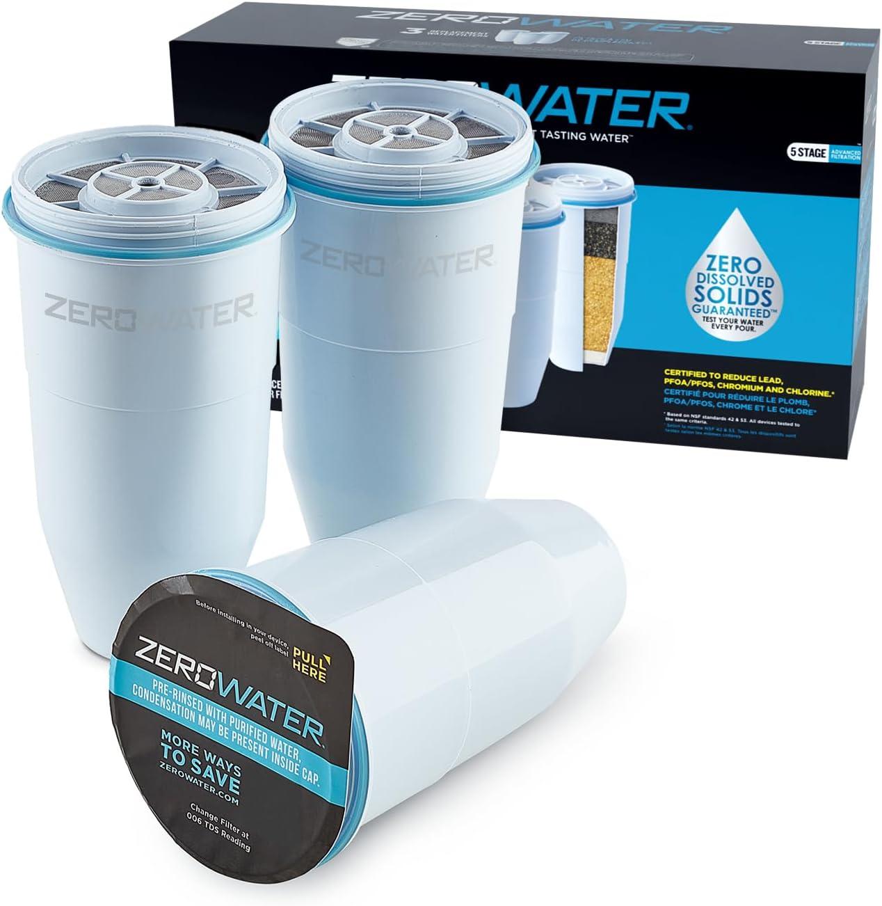 ZeroWater 5-Stage White Water Filter Replacement Pack