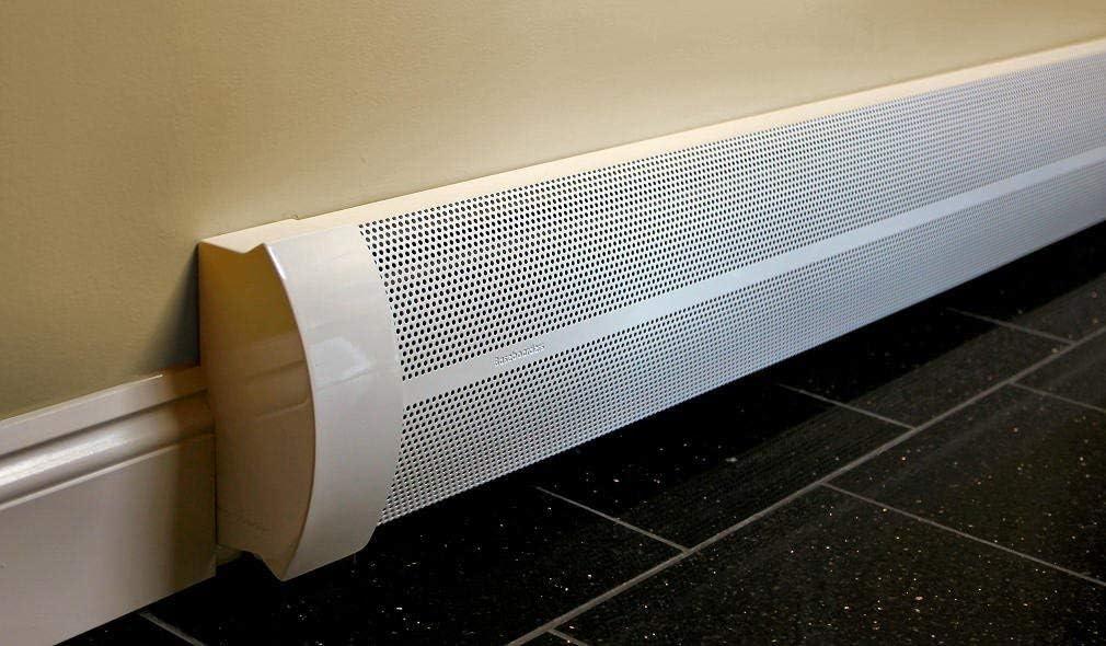 Elliptus 7-ft White Galvanized Steel Slip-On Baseboard Heater Cover