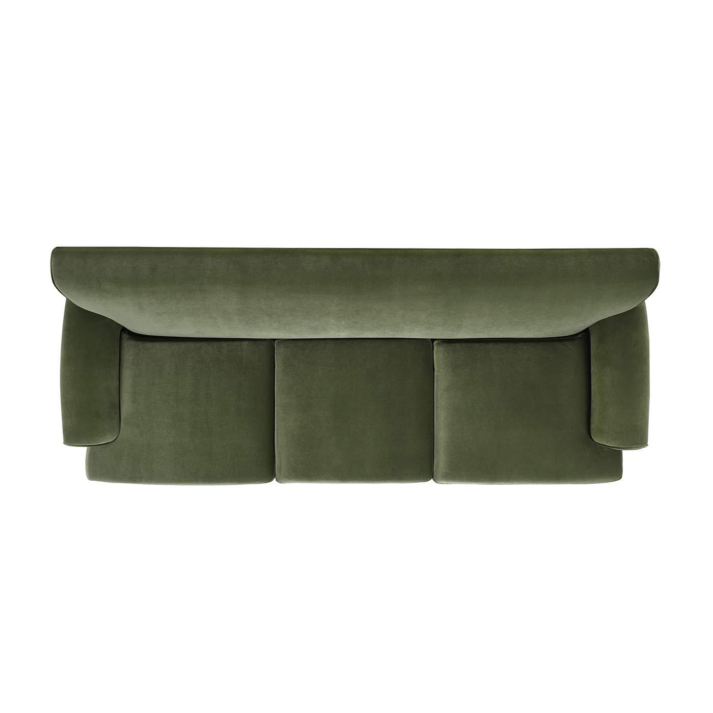 Jennifer Taylor Home Alana 88" Lawson Living Room Three-Cushion Tightback Sofa Couch with Metal Casters, Olive Green