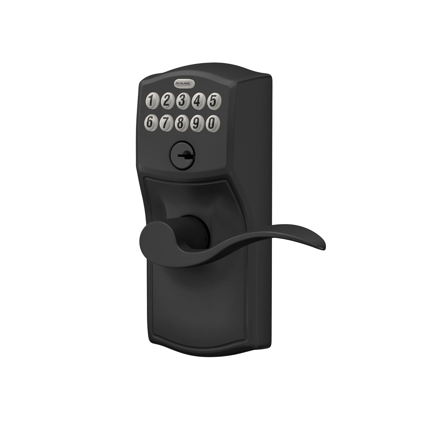 Schlage Fe595-Cam-Geo Camelot Keypad Entry - Black