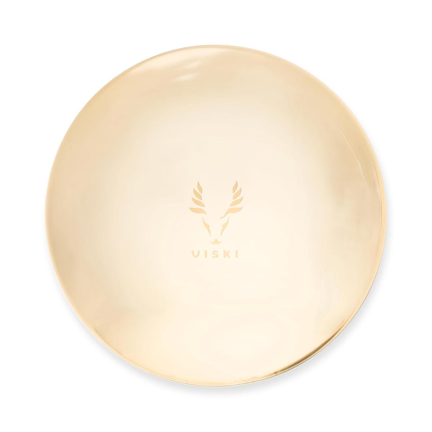 Round Serving Tray in Gold
