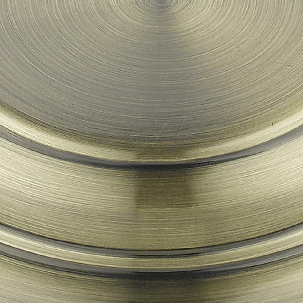 Golden Lighting Duncan 1-Light Small Pendant with Chain in Aged Brass with White