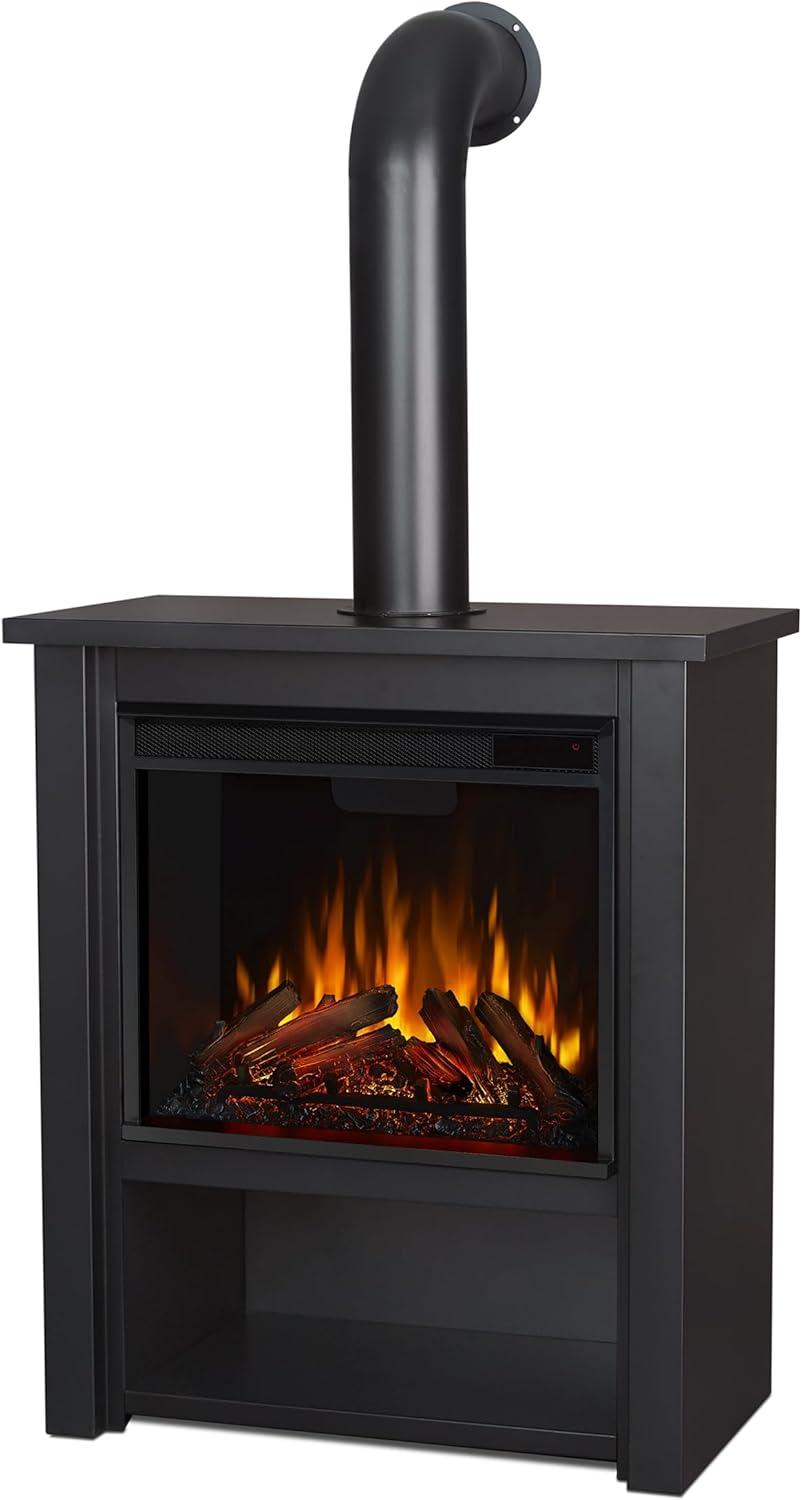 Hollis 32" Electric Fireplace in Black by Real Flame