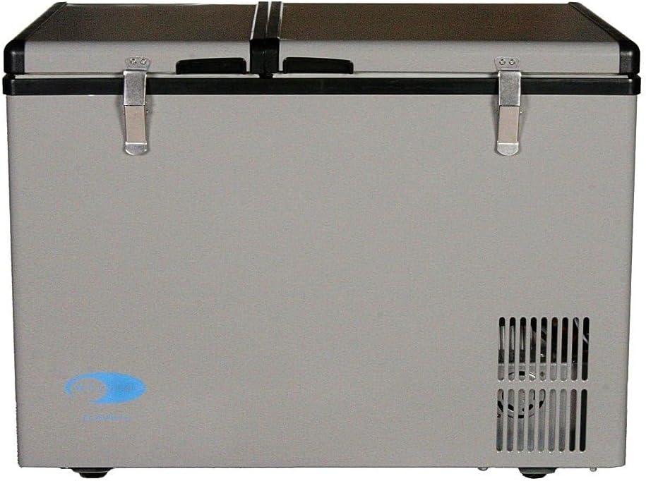 62 Quart Dual Zone Portable Refrigerator and Freezer with Stainless Steel Handles