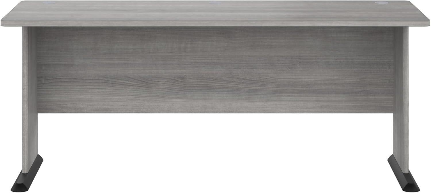 Studio A 72W Computer Desk in Platinum Gray - Engineered Wood