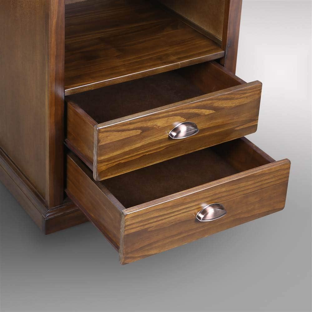 Lincoln Nightstand with Concealed Compartment, Concealment Furniture - Mocha