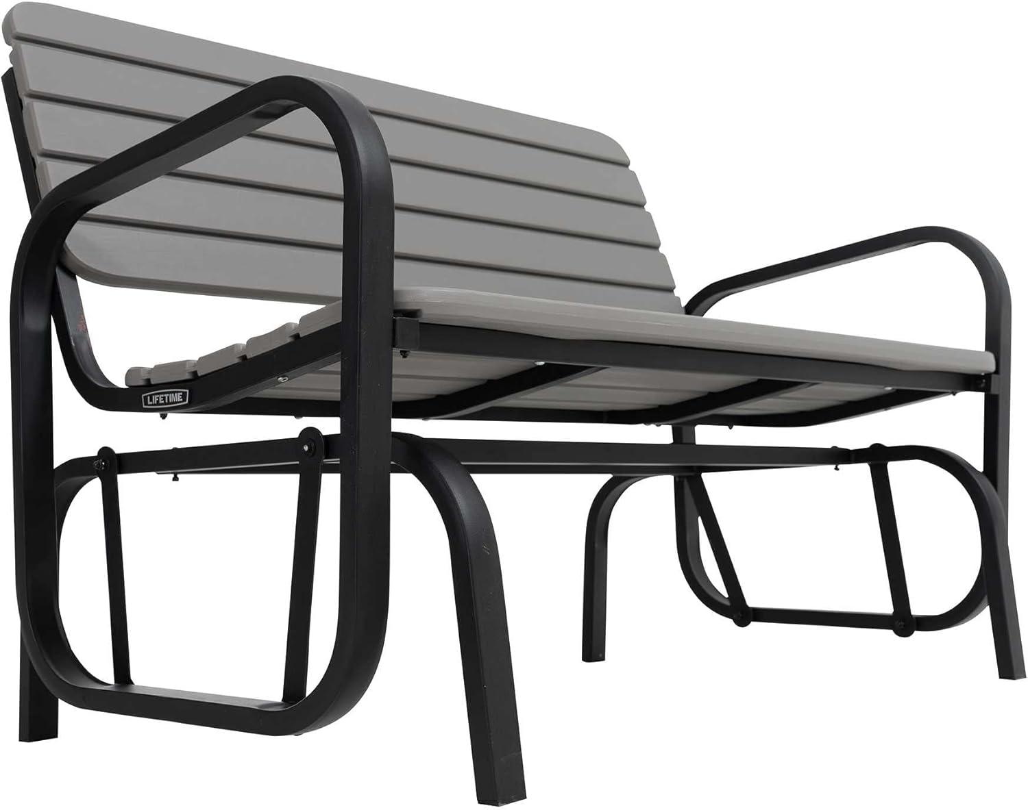 Lifetime Polyethylene Outdoor Glider Bench - Gray (60361)