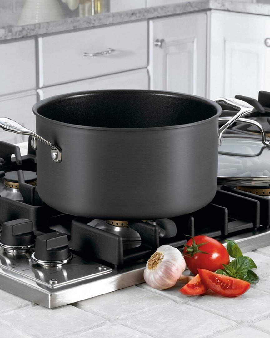 Cuisinart 6-Quart Hard-Anodized Non-Stick Stockpot with Glass Lid