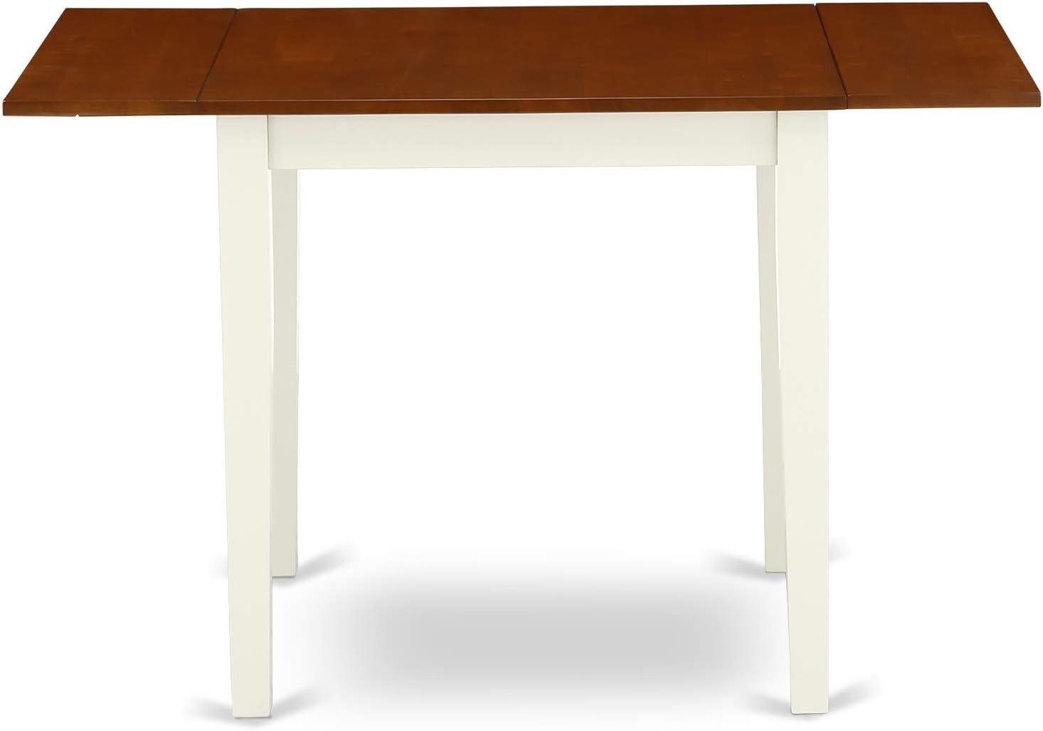 East West Furniture Norden Rectangular Wood Dining Table in Cream/Cherry