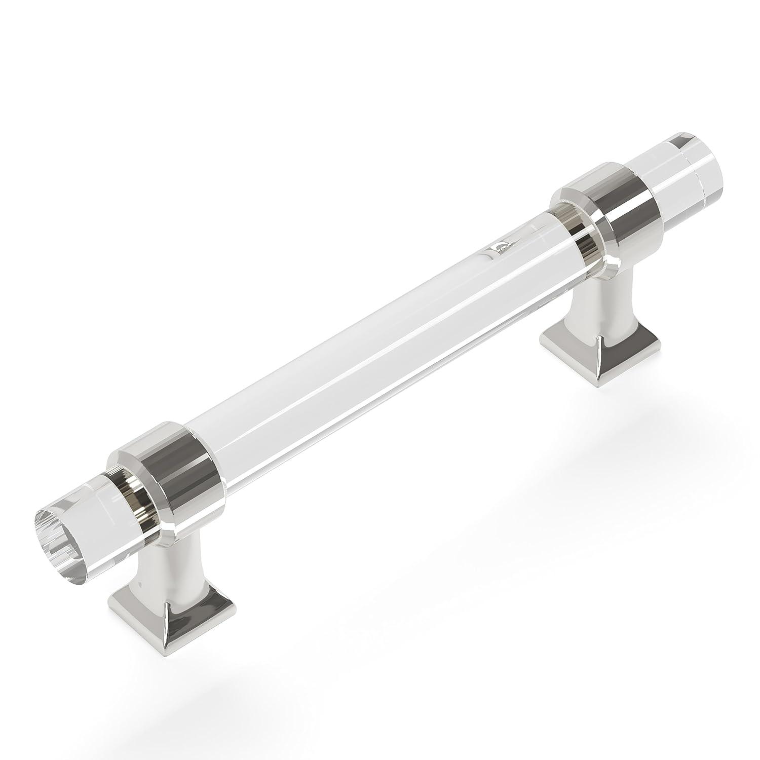 Crystal Palace Kitchen Handles, Solid Core Drawer Pulls for Cabinet Doors, 3-3/4"