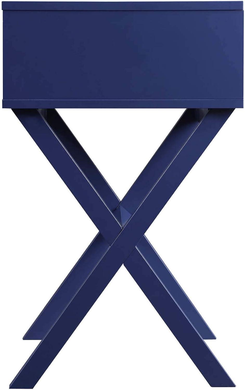Convenience Concepts Designs2Go Landon 1 Drawer End Table, Cobalt Blue