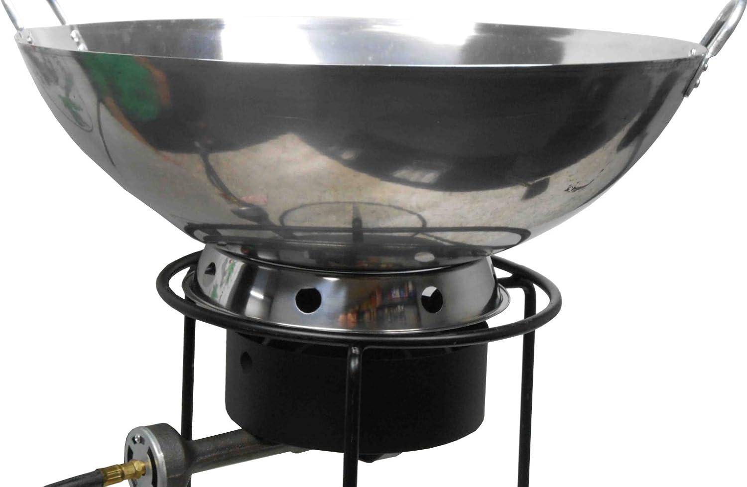 King Kooker Model # SS22WKR Stainless Steel Wok Package