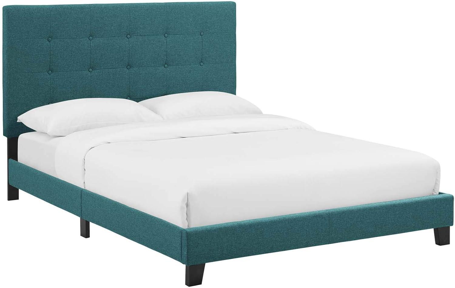 Modway Melanie Tufted Button Upholstered Fabric Platform Bed