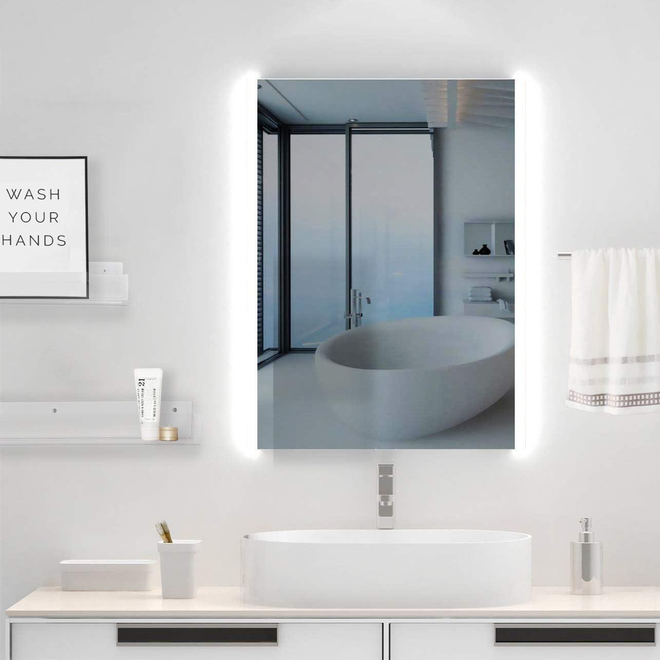 VIVO Dual Acrylic 24" Floating Bookshelves, Clear Wall Display Shelves (2 Pack)