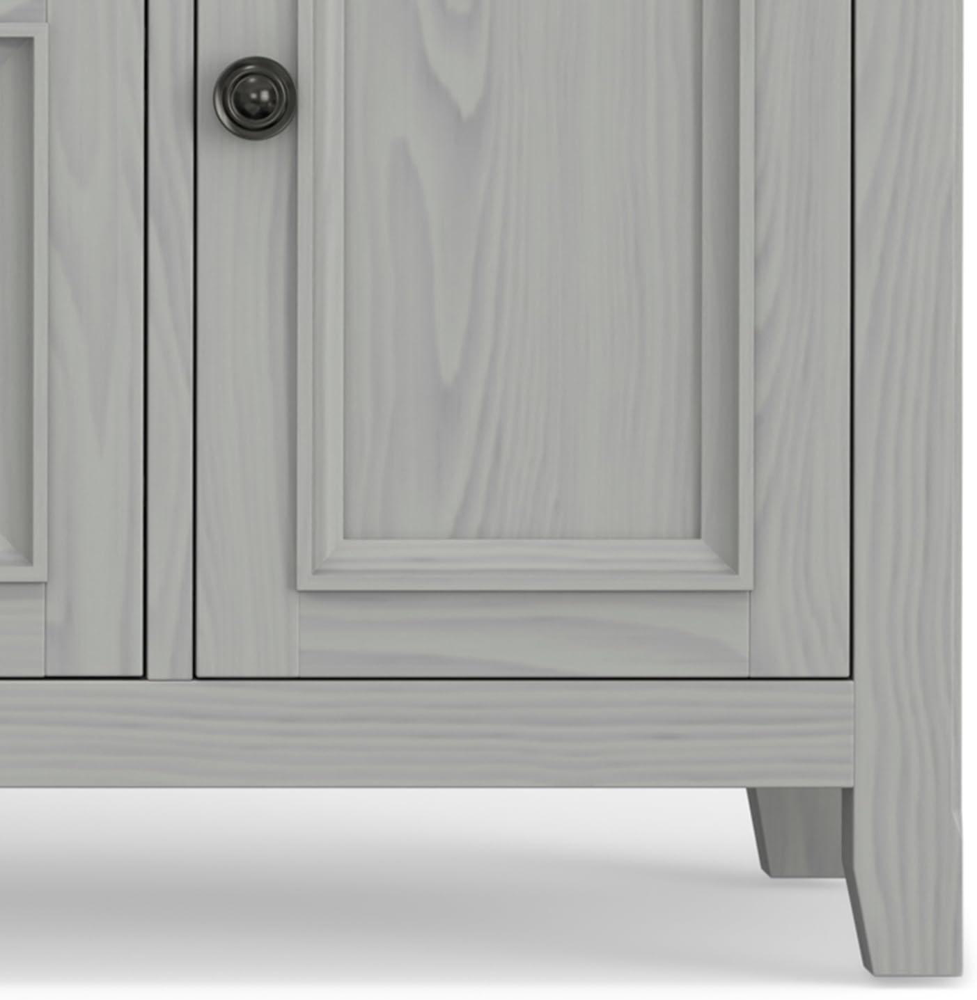 Simpli Home Amherst 54"W Solid Wood TV Stand for TVs up to 60" with Adjustable Shelves