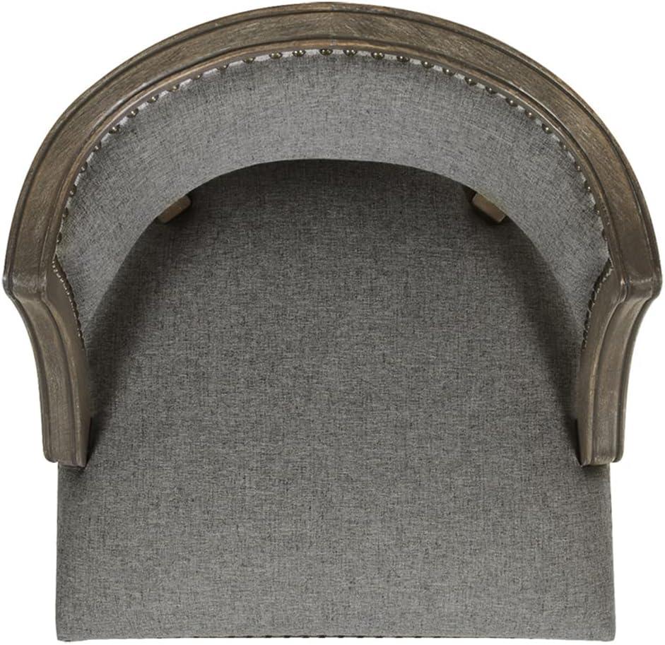 Jennifer Taylor Home Paris 26.5" Counter Bar Stool Dark Heathered Grey Linen