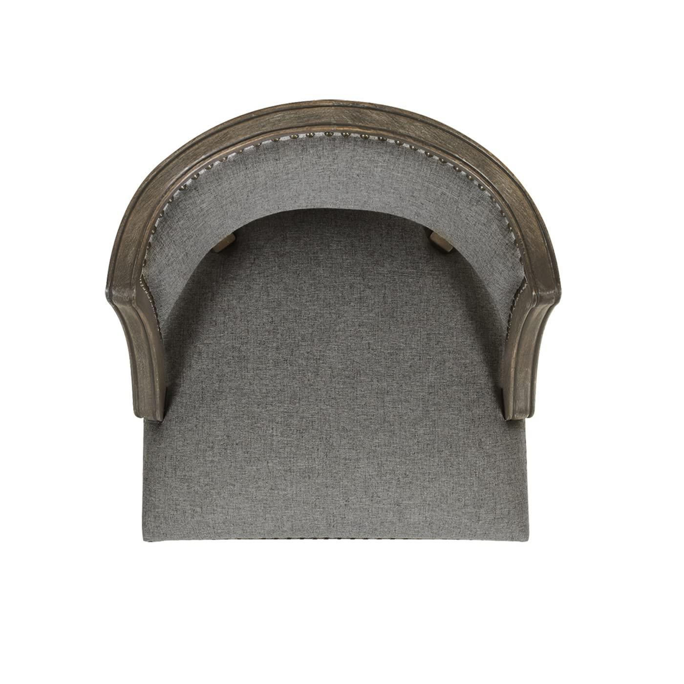 Jennifer Taylor Home Paris 26.5" Counter Bar Stool Dark Heathered Grey Linen