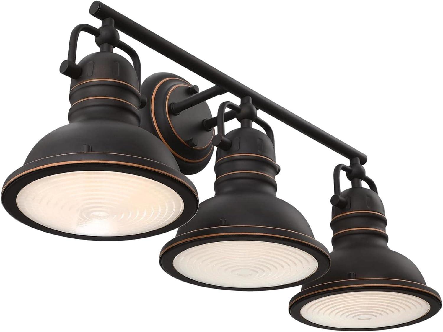 Westinghouse Lighting 6116200 Boswell Three-Light Indoor Wall Fixture, Oil-Rubbed Bronze