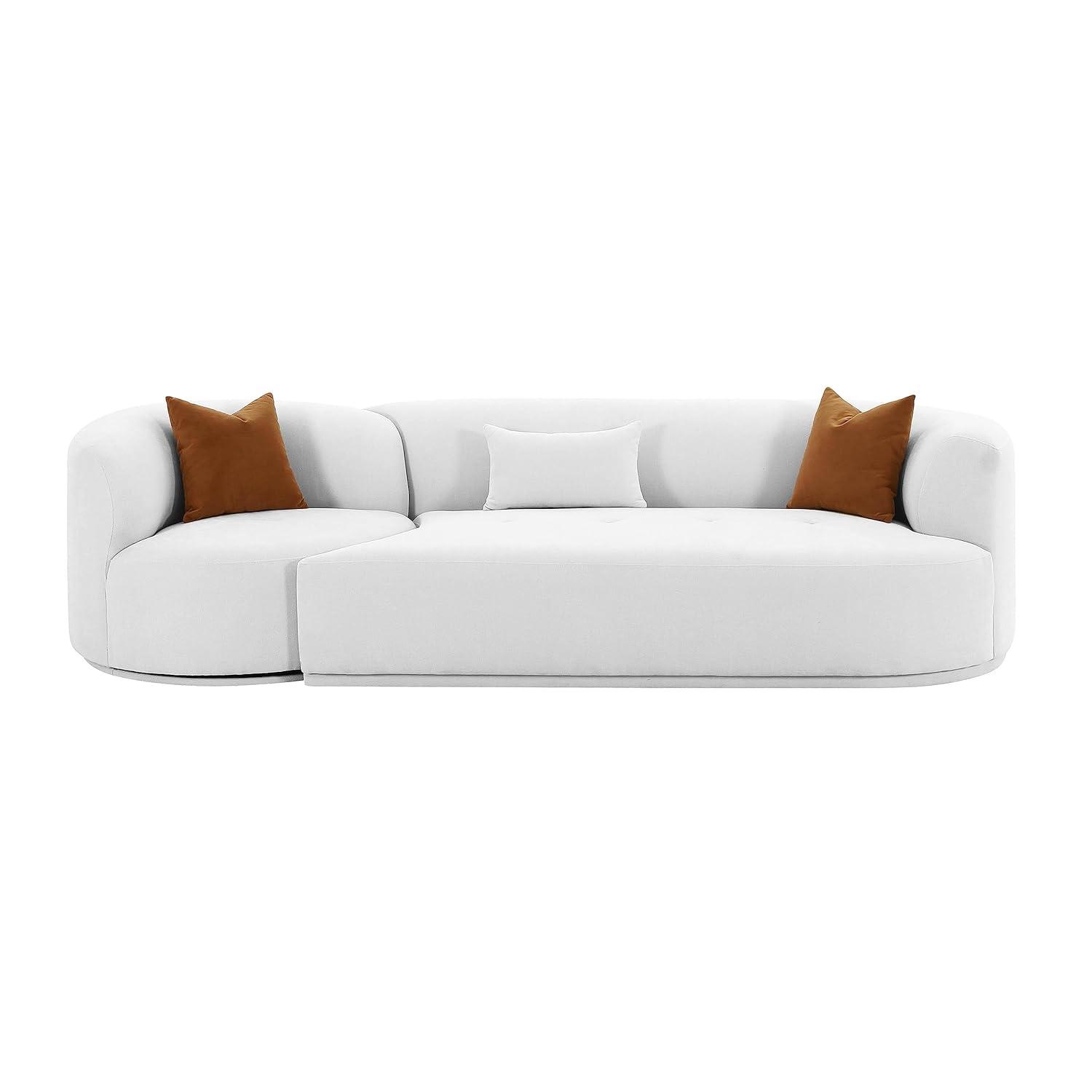 Fickle Boucle 2-Piece Modular RAF Sofa