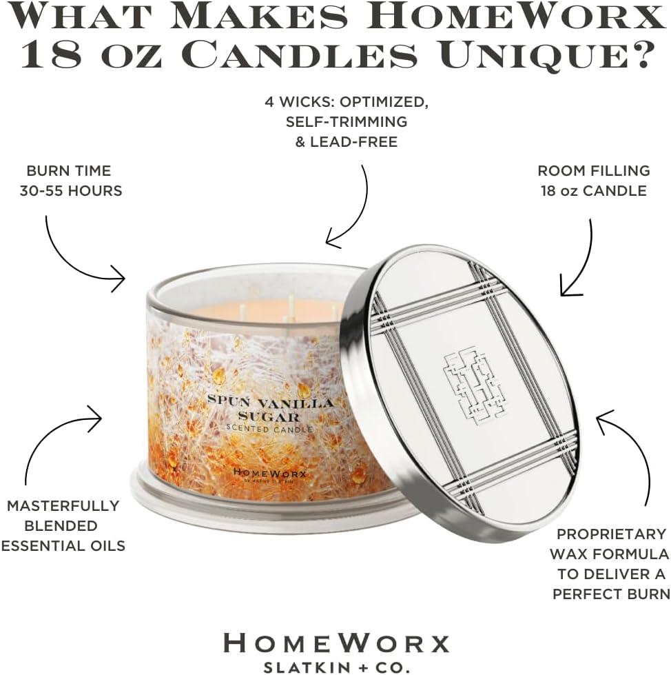 Vanilla Sugar Cream Scented Candle with Four Wicks