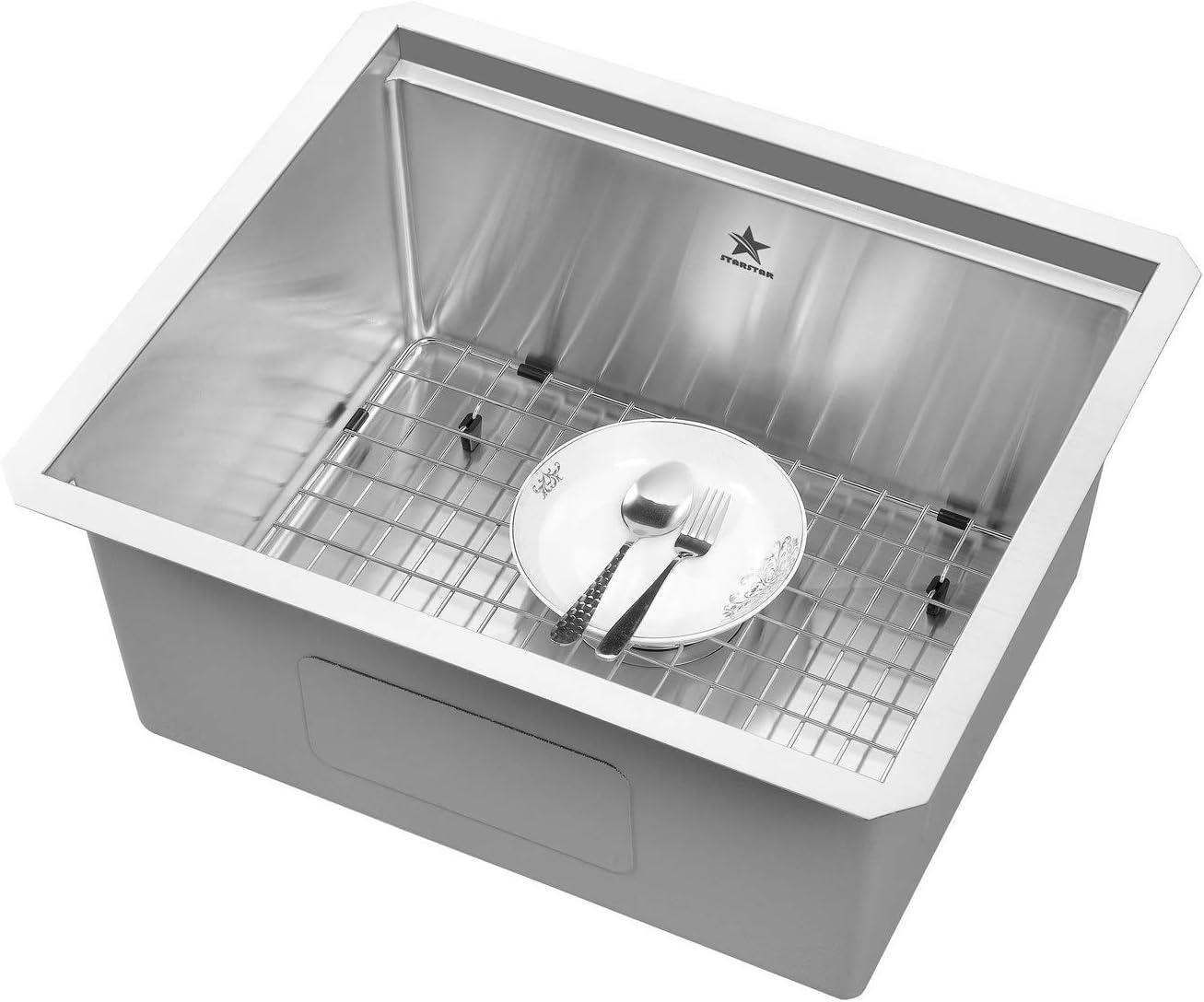 Stainless Steel Single Bowl Undermount Kitchen Sink with Accessories