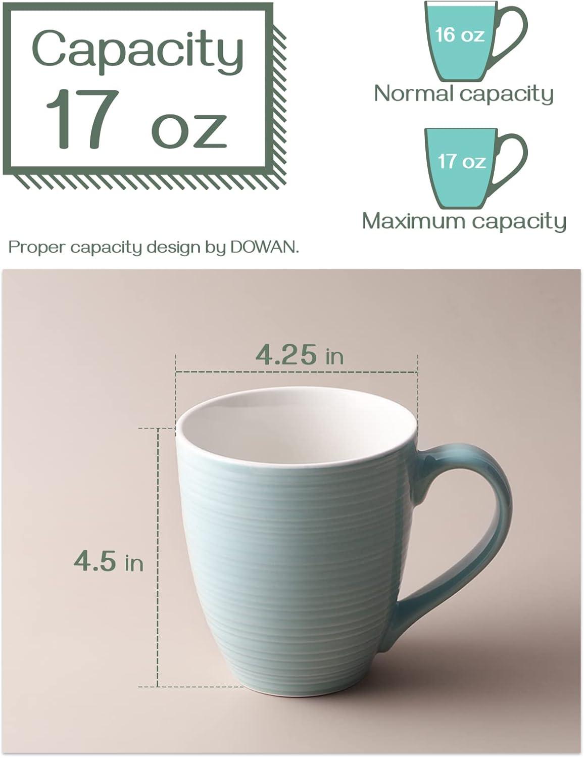DOWAN DOWAN Ceramic Coffee Mug (Set of 6)