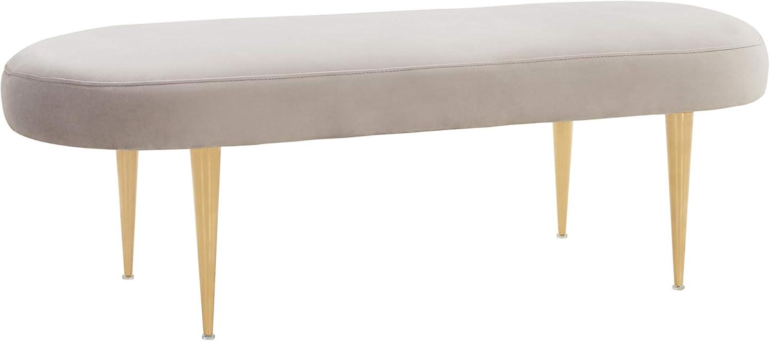 Corinne Oval Bench - SFV4704 - Pale Taupe/Gold - Safavieh Couture