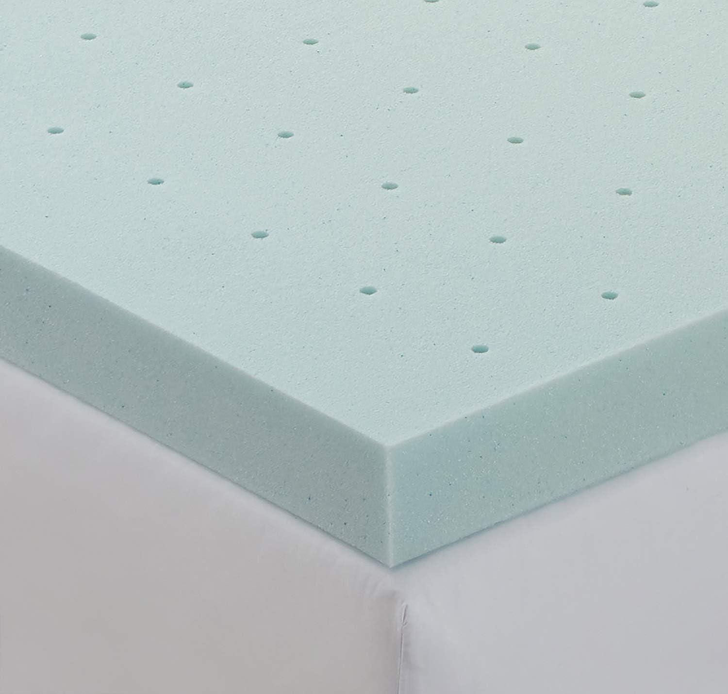 Nestl 4 Inch Memory Foam Mattress Topper, Full Size Gel Infused Mattress Topper