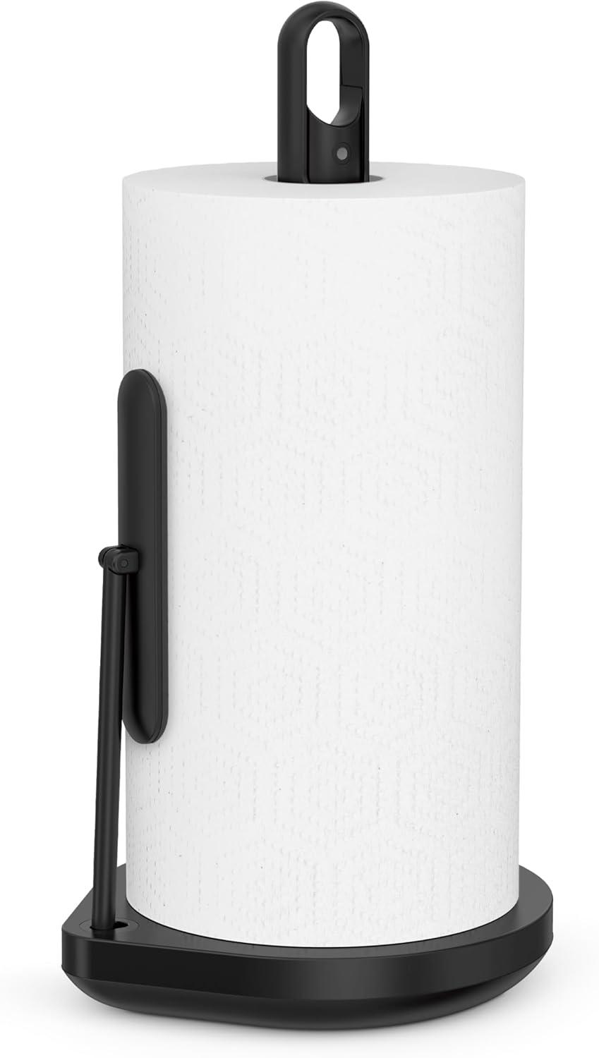 Matte Black Stainless Steel Paper Towel Holder with Spray Pump