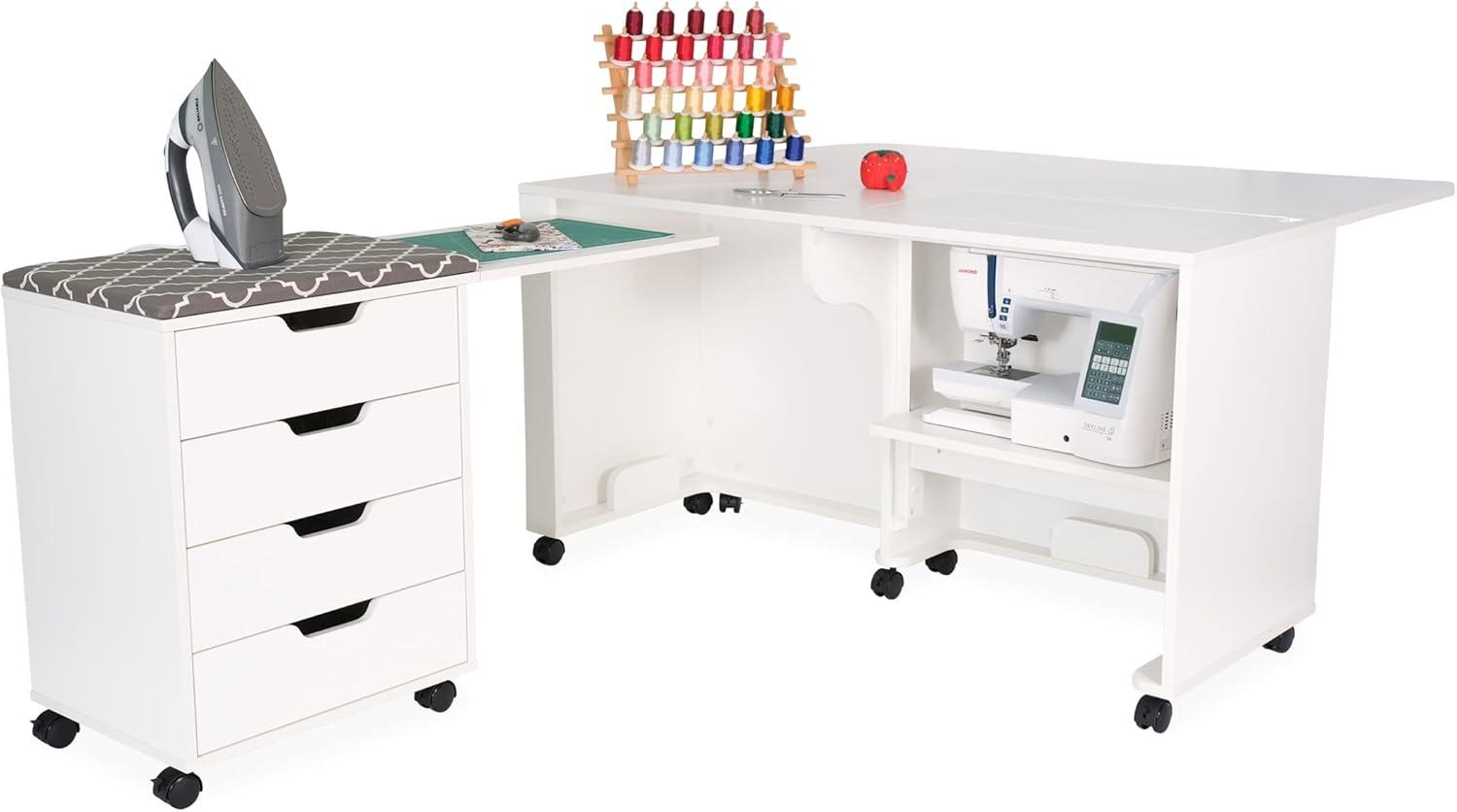 Laverne & Shirley Sewing Cabinet White