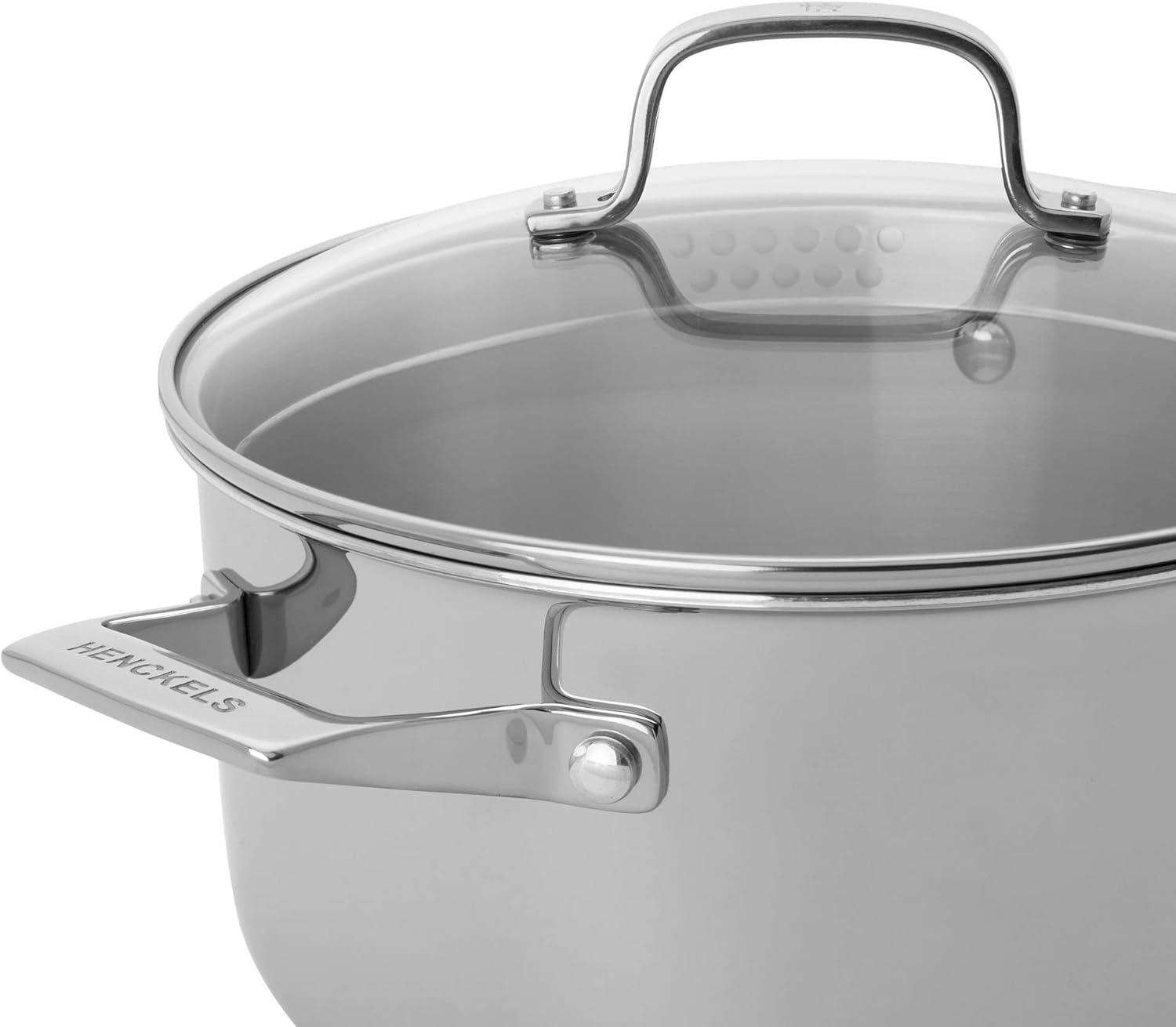 HENCKELS Clad H3 6-qt Stainless Steel Dutch Oven with Lid