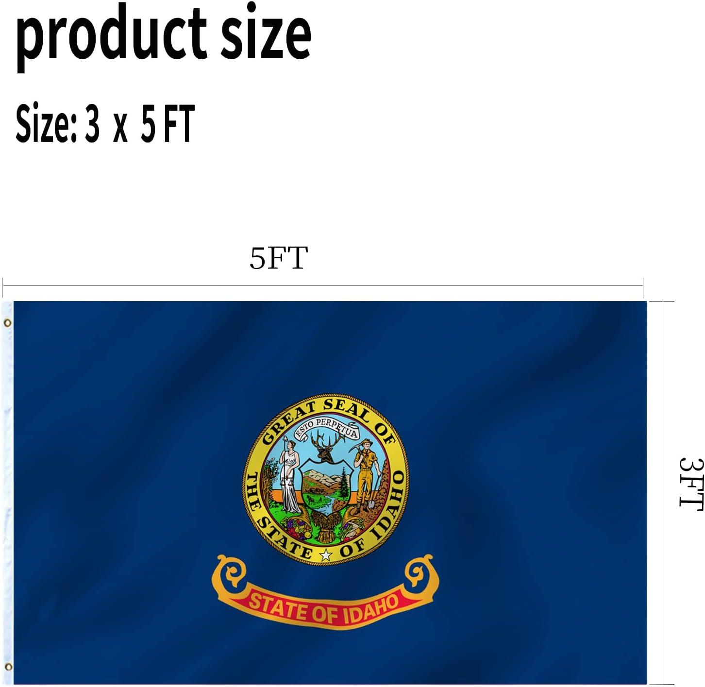 3x5 Idaho Flag 3 x 5 State Polyester Flag 3x5 Foot