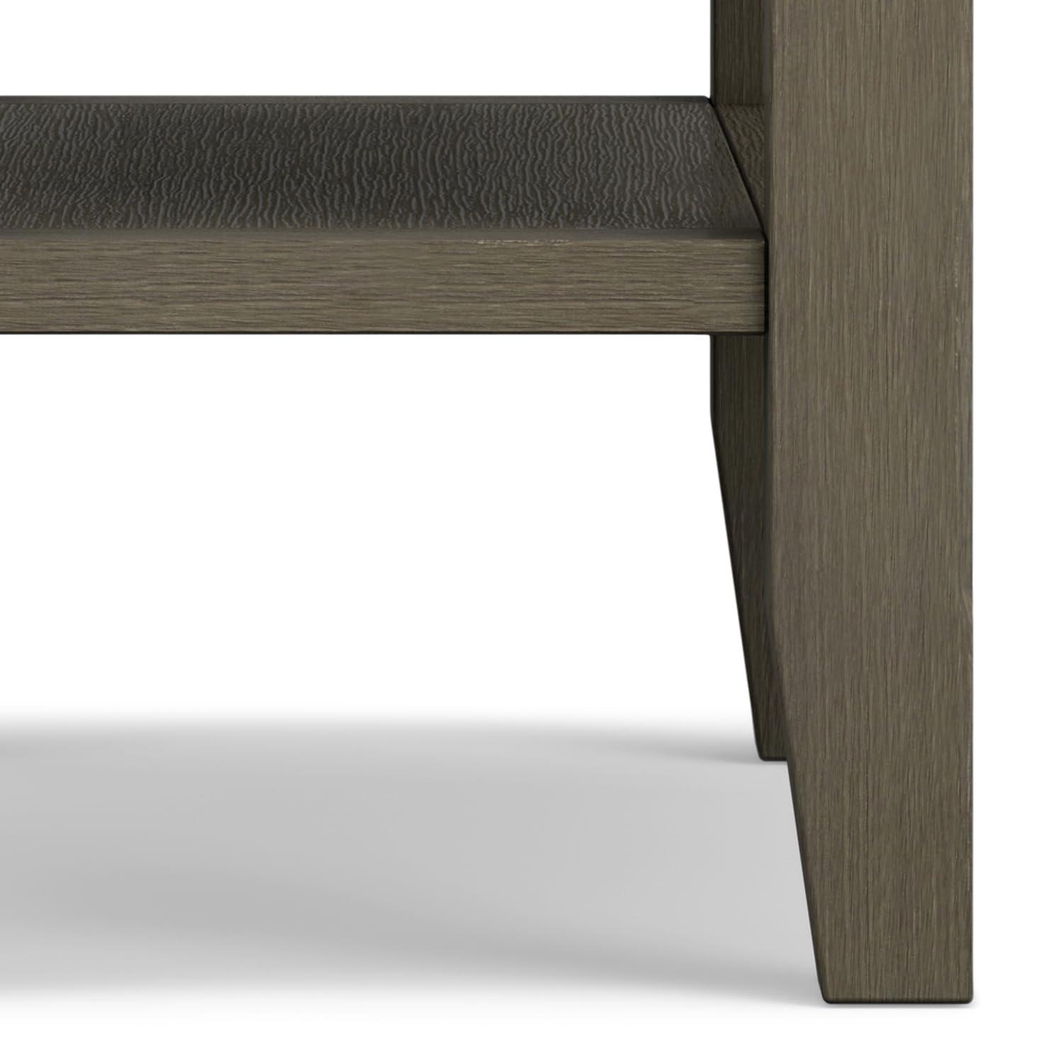 Lark Manor™ Solid Wood Transitional Table with Open Shelves