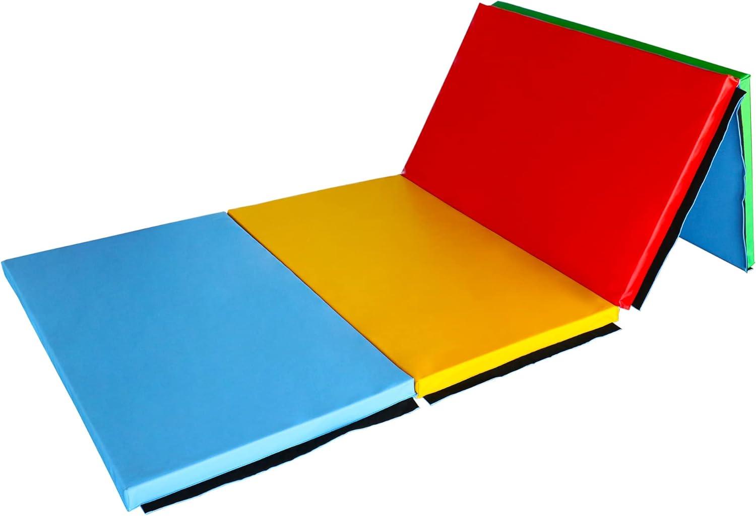 BalanceFrom Fitness BalanceFrom Fitness All Purpose Folding Gymnastics Gym Exercise Mat for Yoga, Aerobics, Pilates, and Martial Arts