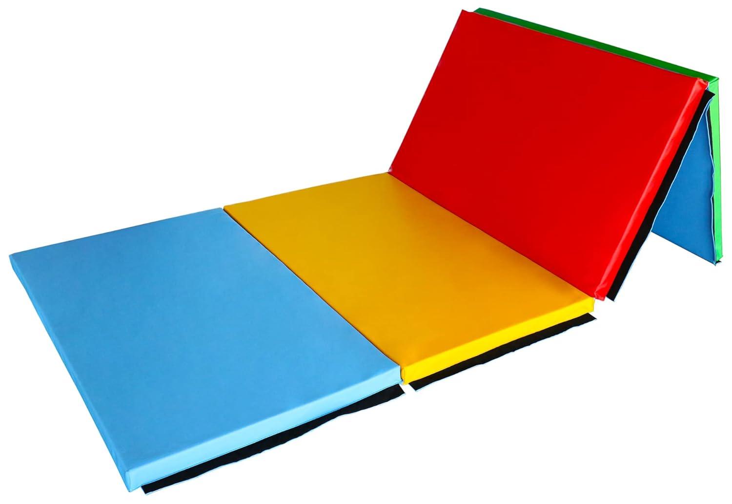 BalanceFrom Fitness BalanceFrom Fitness All Purpose Folding Gymnastics Gym Exercise Mat for Yoga, Aerobics, Pilates, and Martial Arts